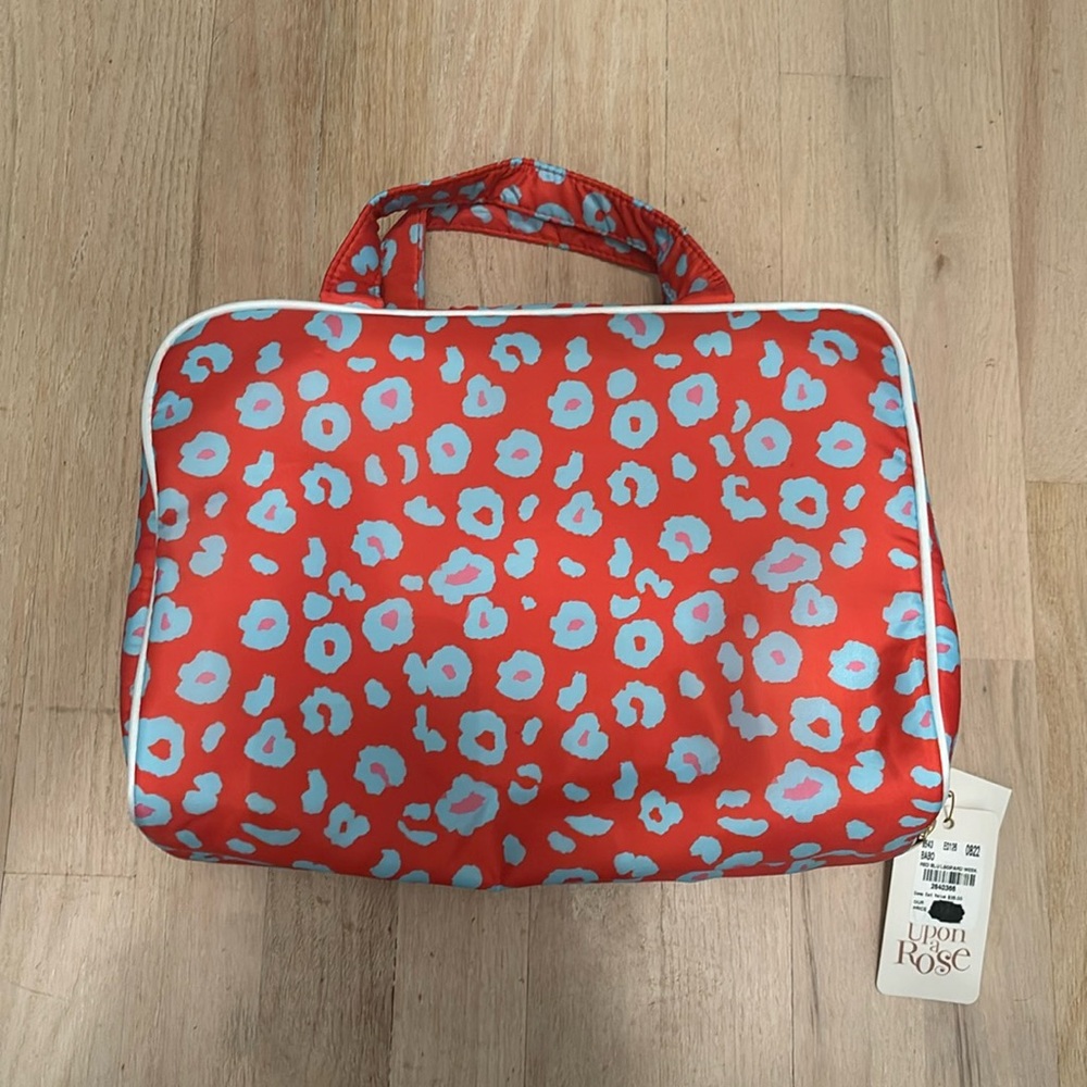 NWT Once Upon a Rose Bright Colored Makeup Bag